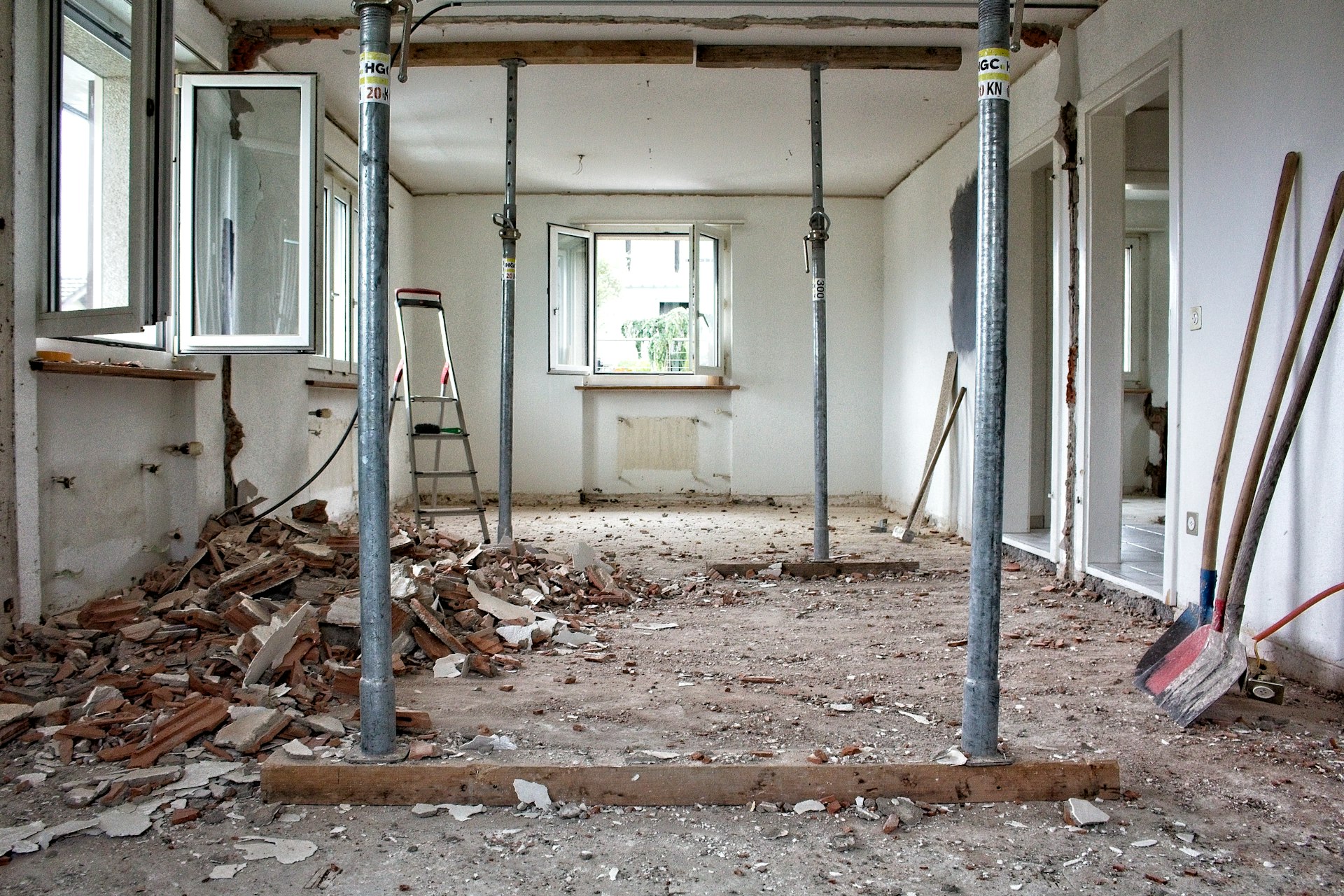 rénovation complète  d'une villa