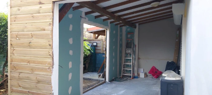 extension du salon sur la galerie