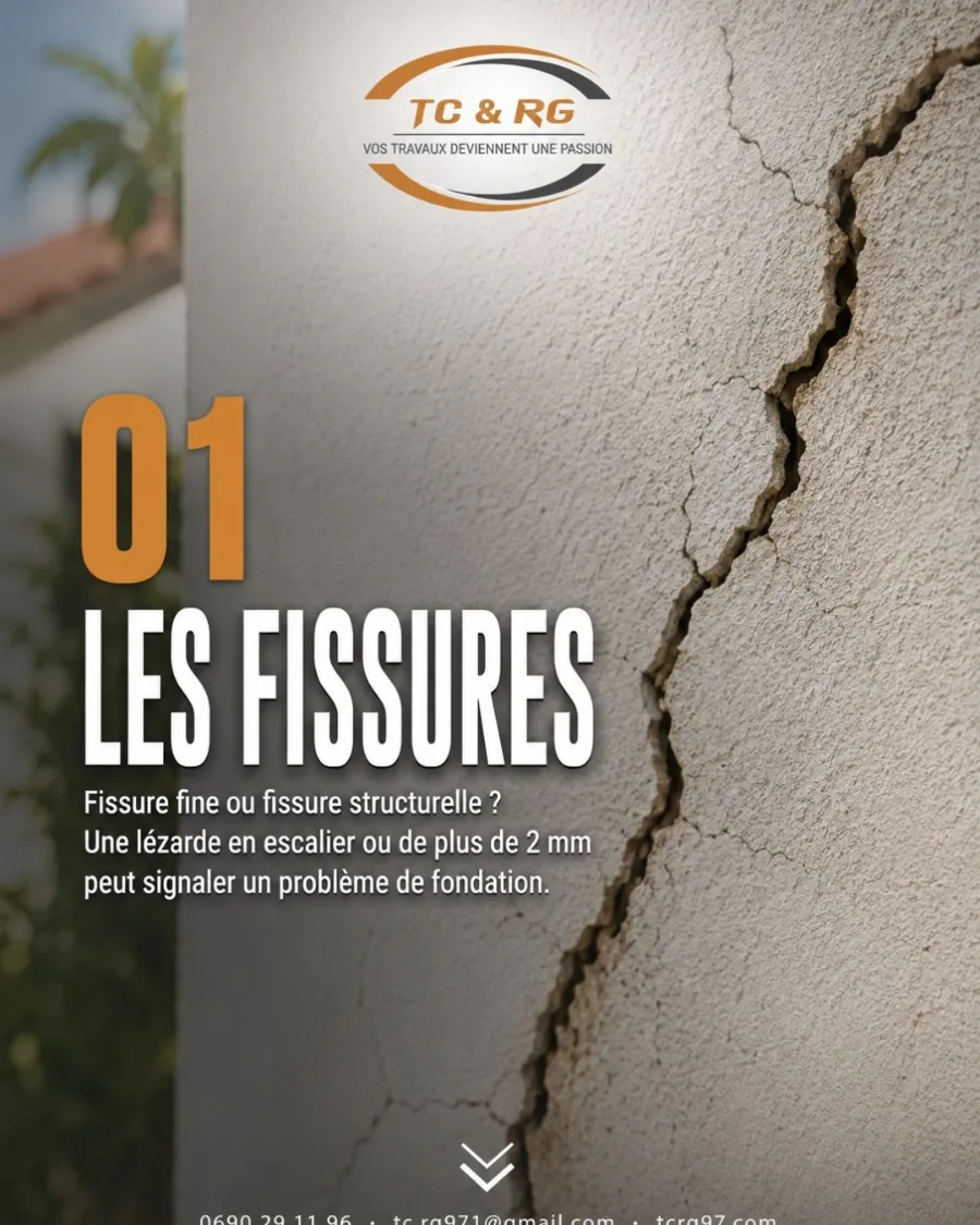Fissures à vérifier avant l'achat d'une maison en Guadeloupe
