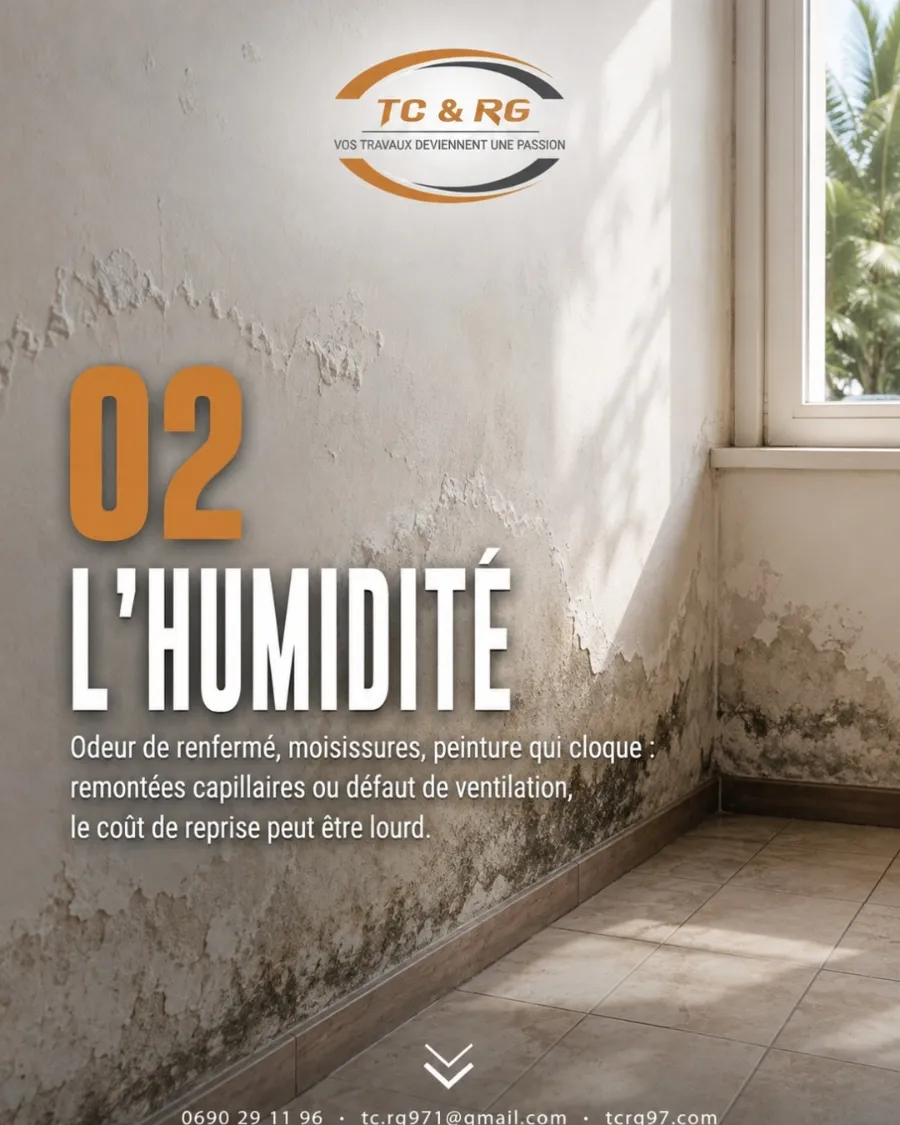 Traces d'humidité à contrôler avant d'acheter une maison